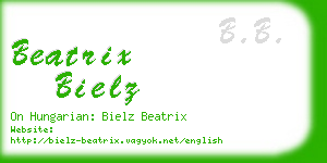 beatrix bielz business card